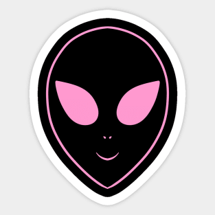 Happy Alien Sticker